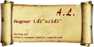Augner László névjegykártya